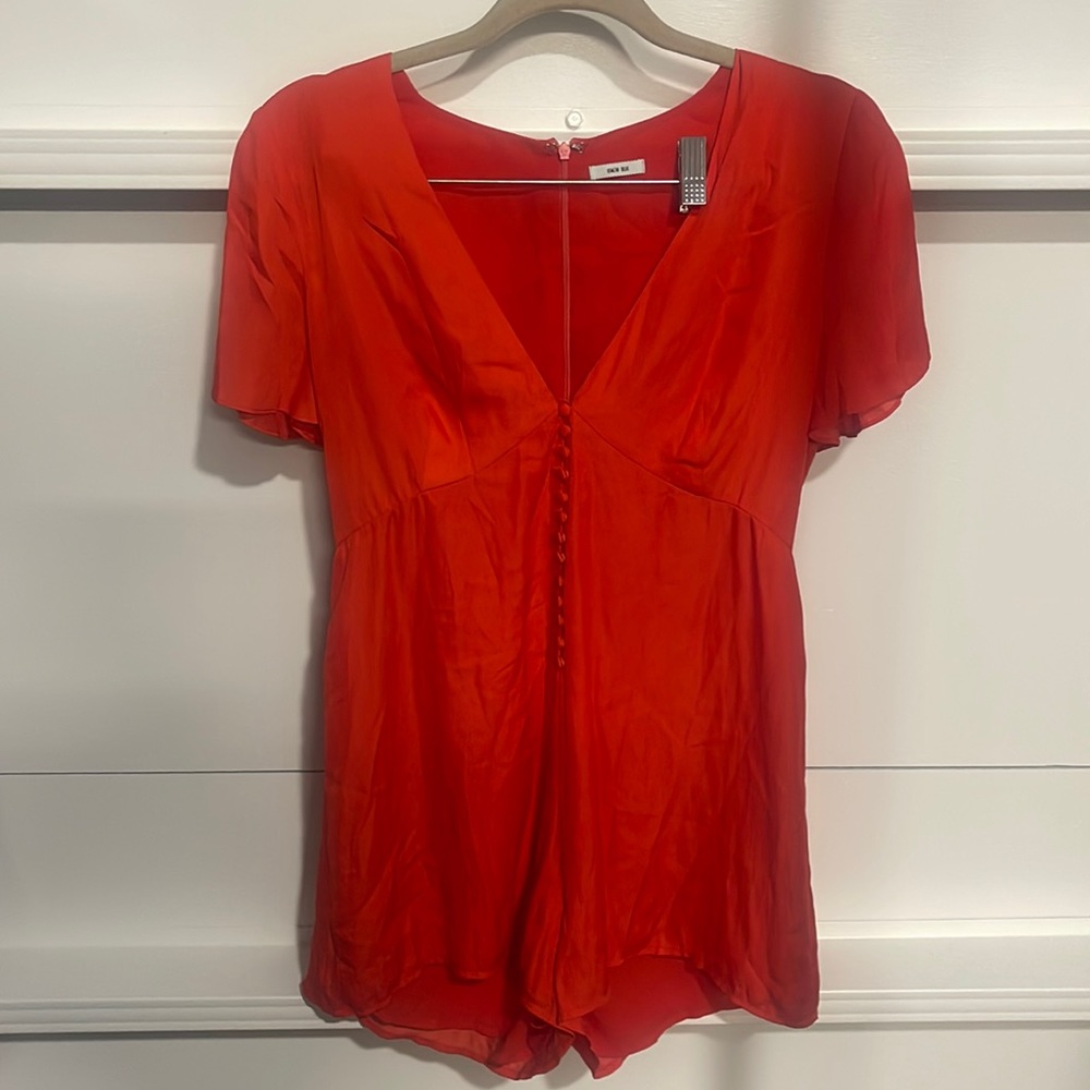 Kimchi blue urban outfitters red romper